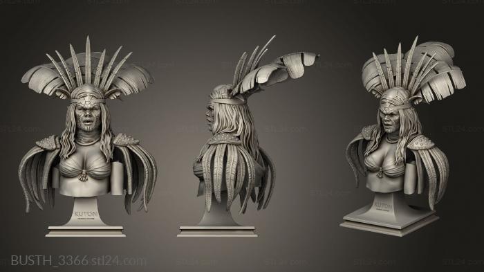Busts of heroes and monsters (Satanico Pandemonium Bald, BUSTH_3366) 3D models for cnc
