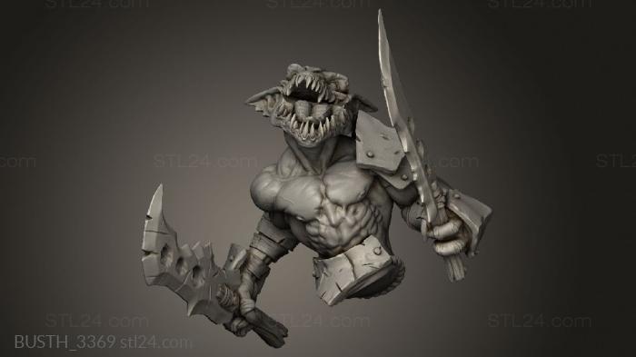 Busts of heroes and monsters (SAVAGE Ecs Goblin, BUSTH_3369) 3D models for cnc