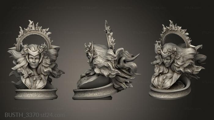 Busts of heroes and monsters (Scarlet Witch, BUSTH_3370) 3D models for cnc