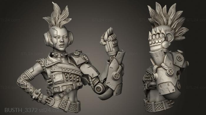 Busts of heroes and monsters (Undercity Exiles Aa, BUSTH_3372) 3D models for cnc