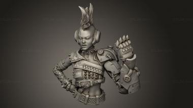 Busts of heroes and monsters (Undercity Exiles Aa, BUSTH_3372) 3D models for cnc