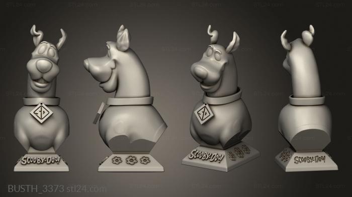 Busts of heroes and monsters (scooby doo, BUSTH_3373) 3D models for cnc