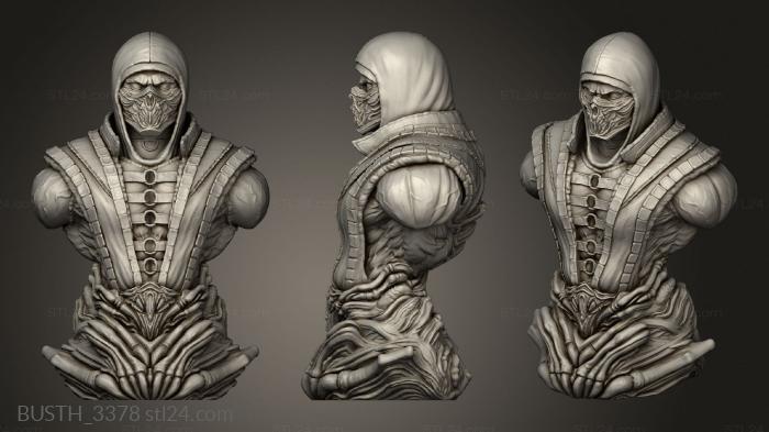 Busts of heroes and monsters (Scorpion Tsaber, BUSTH_3378) 3D models for cnc