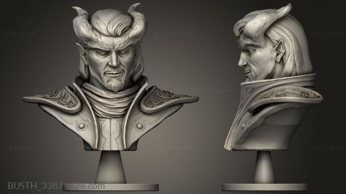 Busts of heroes and monsters (Shade, BUSTH_3387) 3D models for cnc