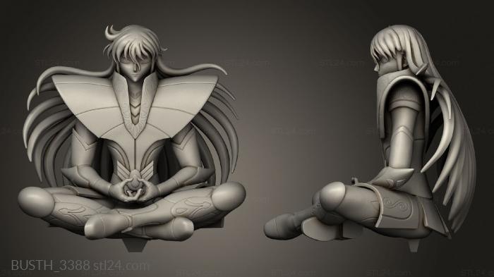 Busts of heroes and monsters (Shaka Sculpture Sekai, BUSTH_3388) 3D models for cnc