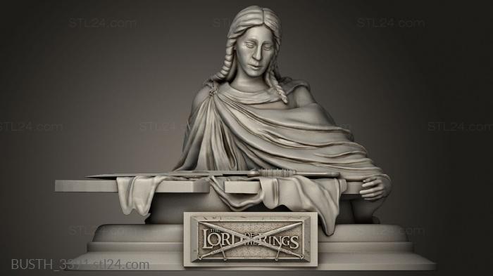 Busts of heroes and monsters (shards narsil Guiducci corpo, BUSTH_3391) 3D models for cnc