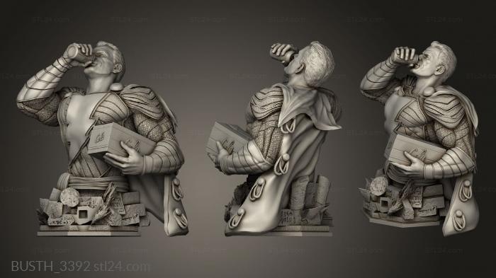 Busts of heroes and monsters (Shazam One, BUSTH_3392) 3D models for cnc