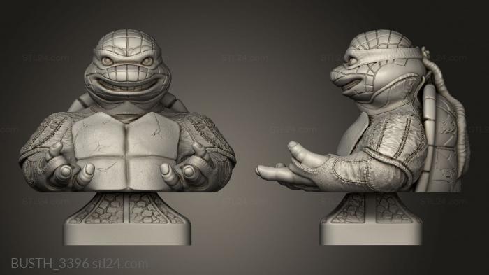 Busts of heroes and monsters (Shellraiser, BUSTH_3396) 3D models for cnc
