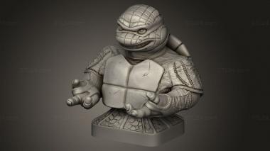 Busts of heroes and monsters (Shellraiser, BUSTH_3396) 3D models for cnc