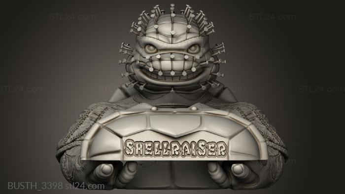 Busts of heroes and monsters (Shellraiser, BUSTH_3398) 3D models for cnc