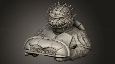 Busts of heroes and monsters (Shellraiser, BUSTH_3398) 3D models for cnc