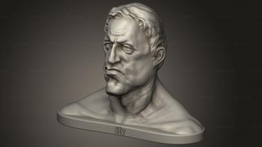 Busts of heroes and monsters (sly daaebdbfcc, BUSTH_3410) 3D models for cnc