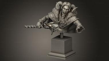 Busts of heroes and monsters (Snowy Mountain Levisteus, BUSTH_3415) 3D models for cnc