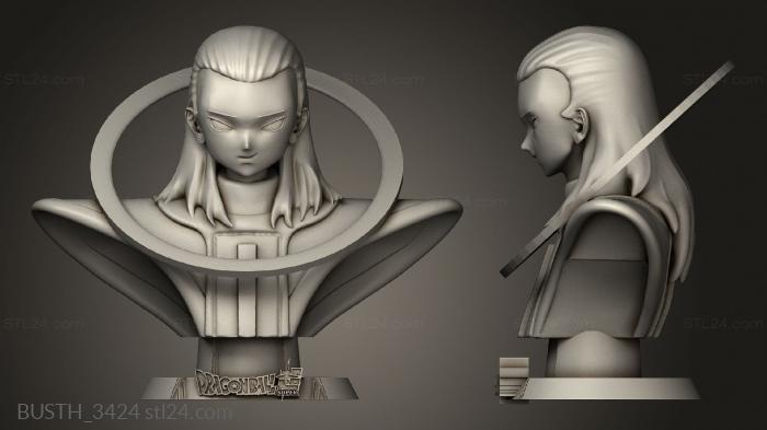 Busts of heroes and monsters (Sour, BUSTH_3424) 3D models for cnc