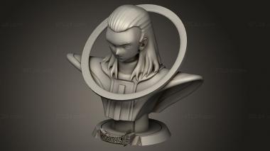 Busts of heroes and monsters (Sour, BUSTH_3424) 3D models for cnc