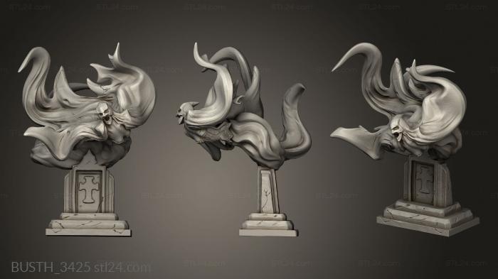 Busts of heroes and monsters (Specter Swooping, BUSTH_3425) 3D models for cnc