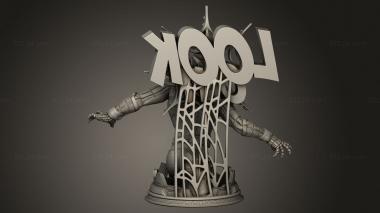 Busts of heroes and monsters (Spiderman One, BUSTH_3433) 3D models for cnc