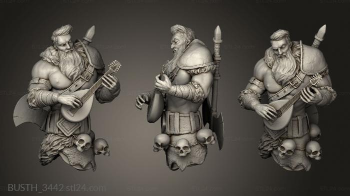 Busts of heroes and monsters (Squidmar Barbarian, BUSTH_3442) 3D models for cnc
