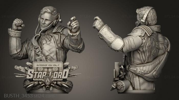 Busts of heroes and monsters (Star Lord Gamora, BUSTH_3453) 3D models for cnc