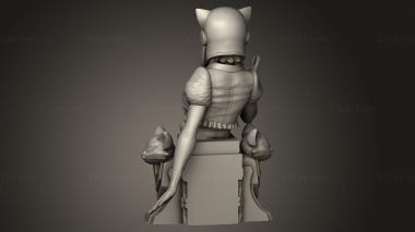 Busts of heroes and monsters (Steampunk Catwoman, BUSTH_3454) 3D models for cnc