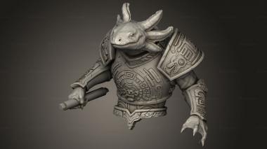 Busts of heroes and monsters (Forest Quetzalcoatl, BUSTH_3475) 3D models for cnc