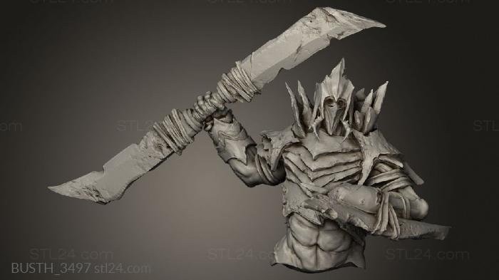 Busts of heroes and monsters (The Remade Fleshsmith Triumvirate all, BUSTH_3497) 3D models for cnc
