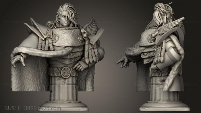 Busts of heroes and monsters (the evil one Legion Master, BUSTH_3499) 3D models for cnc