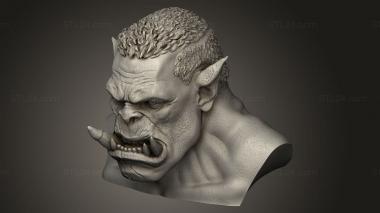 Busts of heroes and monsters (BUSTH_3505) 3D models for cnc