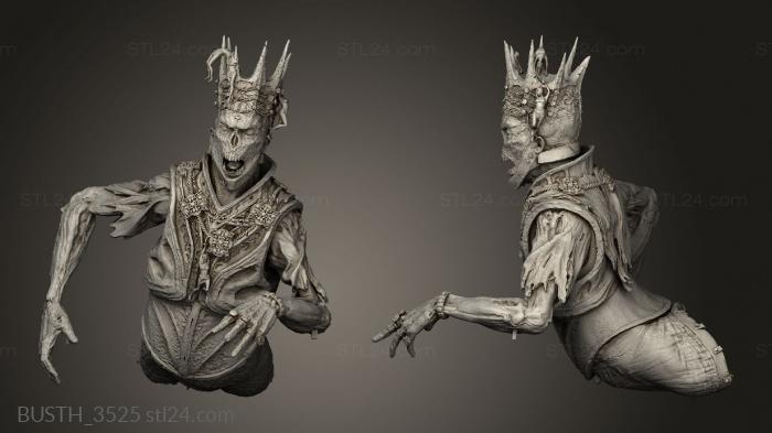 Busts of heroes and monsters (Twisted Cae Eternal Ruler, BUSTH_3525) 3D models for cnc