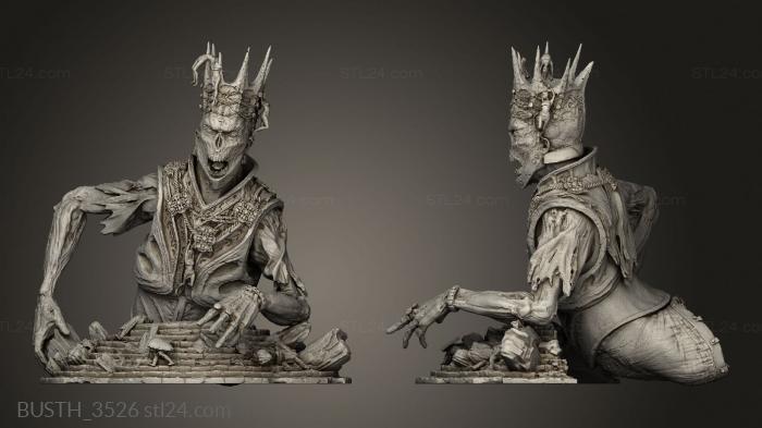 Busts of heroes and monsters (Twisted Cae Eternal Ruler Base, BUSTH_3526) 3D models for cnc