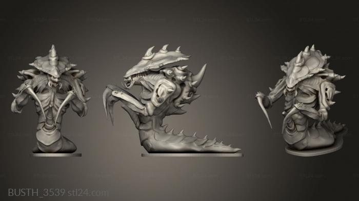 Busts of heroes and monsters (hard bargaining NGIII, BUSTH_3539) 3D models for cnc