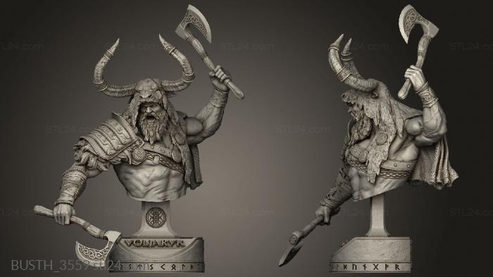 Busts of heroes and monsters (Vol Paryk Med Axe, BUSTH_3559) 3D models for cnc