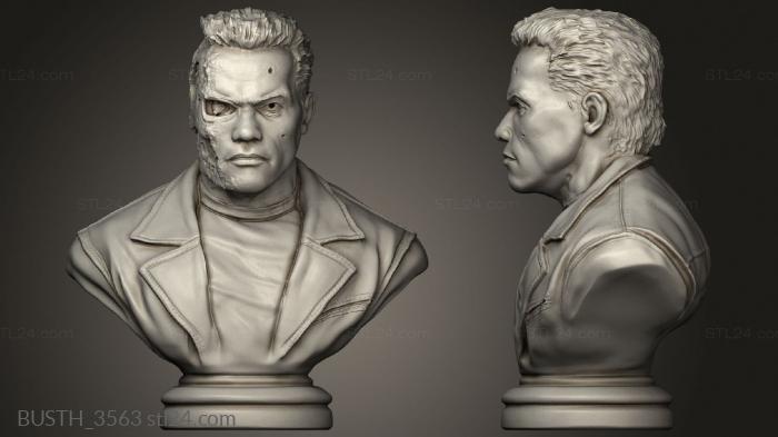 Busts of heroes and monsters (Walades Terminator, BUSTH_3563) 3D models for cnc