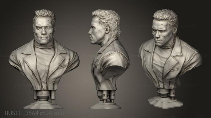 Busts of heroes and monsters (Walades Terminator, BUSTH_3564) 3D models for cnc