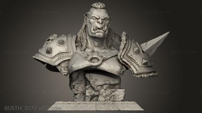 Busts of heroes and monsters (Warcraft The Executioner, BUSTH_3572) 3D models for cnc