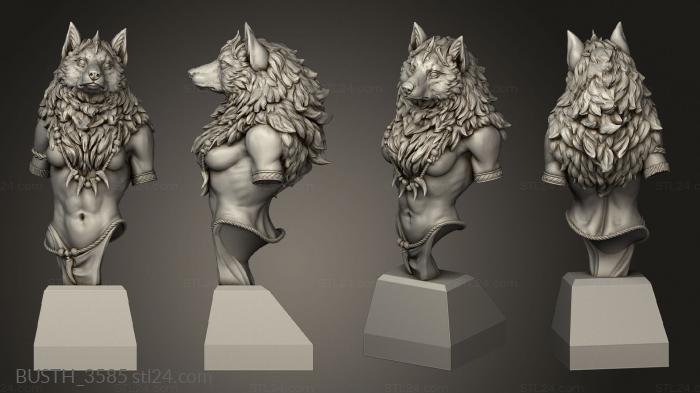 Busts of heroes and monsters (White werewolf tavern Oleana Queen, BUSTH_3585) 3D models for cnc