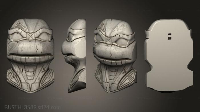 Busts of heroes and monsters (Wickies Don, BUSTH_3589) 3D models for cnc