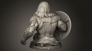 Busts of heroes and monsters (Winter Soldier, BUSTH_3590) 3D models for cnc