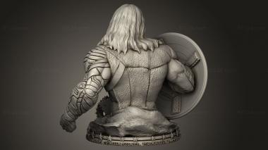 Busts of heroes and monsters (Winter Soldier, BUSTH_3591) 3D models for cnc