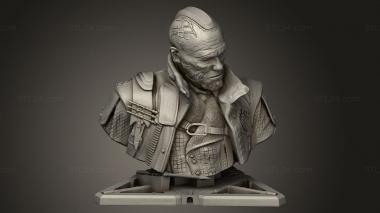 Busts of heroes and monsters (Yondu, BUSTH_3620) 3D models for cnc