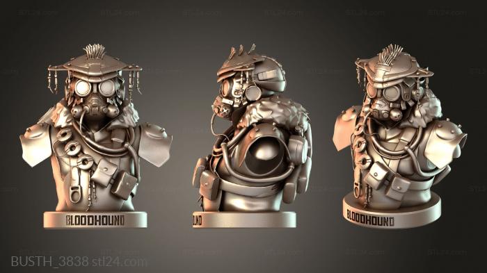Busts of heroes and monsters (BUSTH_3838) 3D models for cnc