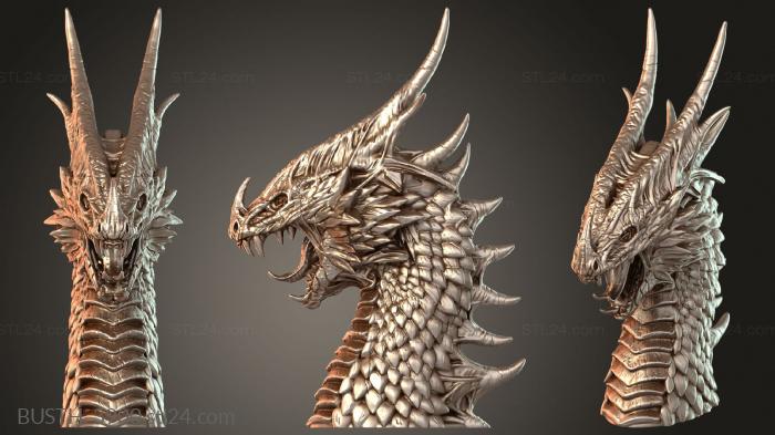 Busts of heroes and monsters (BUSTH_3900) 3D models for cnc