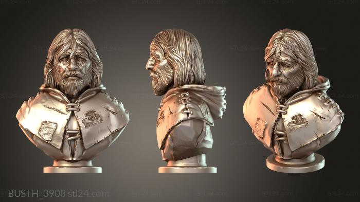 Busts of heroes and monsters (BUSTH_3908) 3D models for cnc