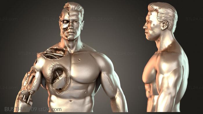Busts of heroes and monsters (BUSTH_3909) 3D models for cnc
