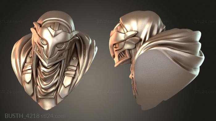 Busts of heroes and monsters (BUSTH_4218) 3D models for cnc