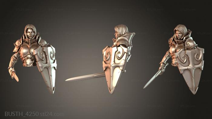 Busts of heroes and monsters (BUSTH_4250) 3D models for cnc