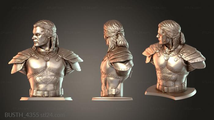 Busts of heroes and monsters (BUSTH_4355) 3D models for cnc