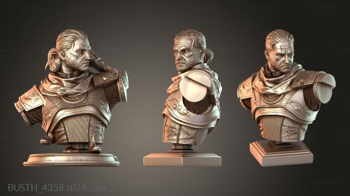 Busts of heroes and monsters (BUSTH_4358) 3D models for cnc