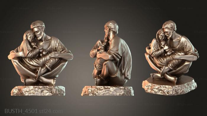 Busts of heroes and monsters (BUSTH_4501) 3D models for cnc