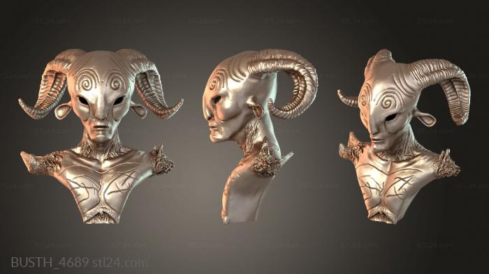 Busts of heroes and monsters (BUSTH_4689) 3D models for cnc